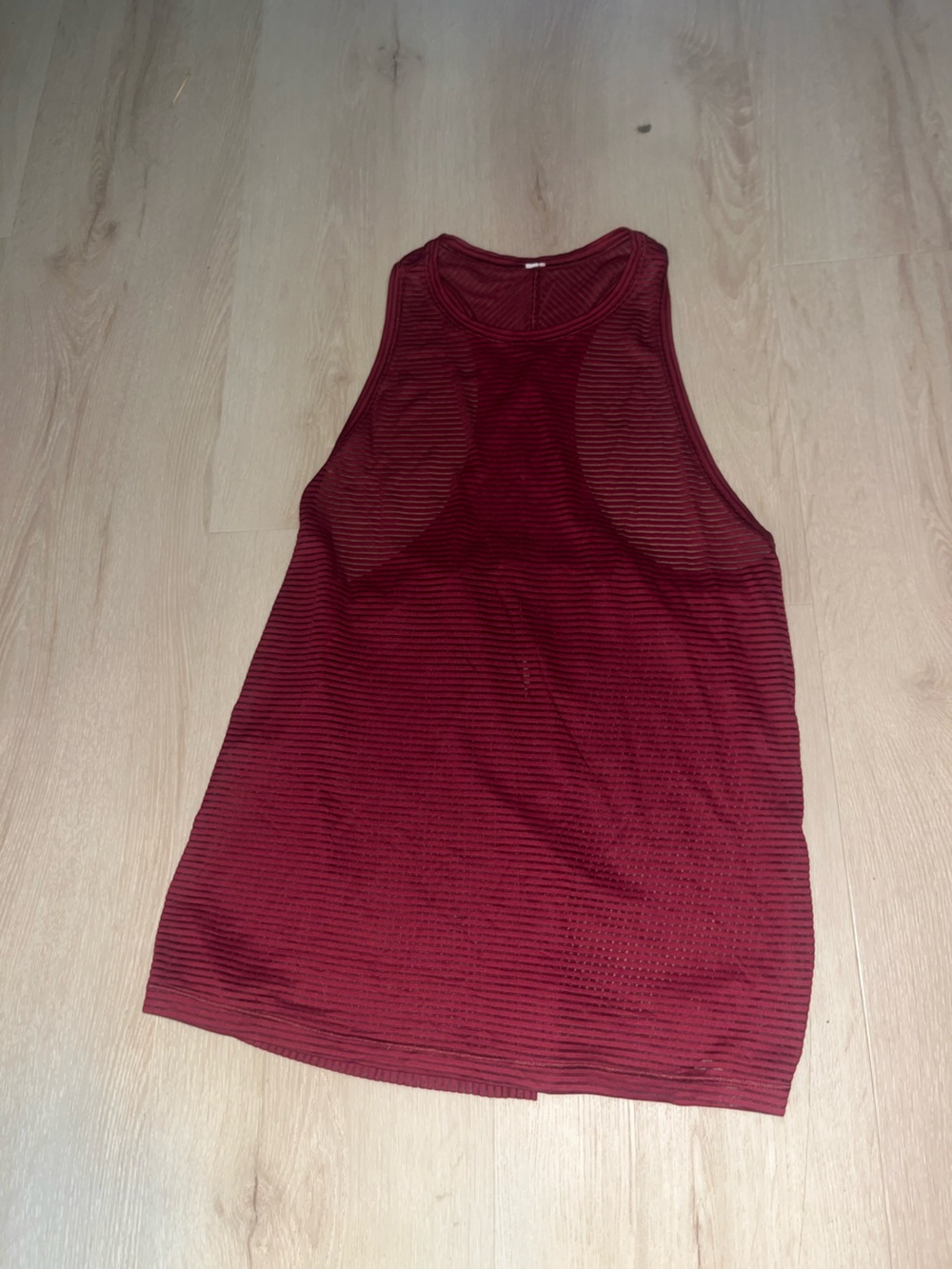 lululemon athletica Women's Ribbed Racerback Tank - Wine